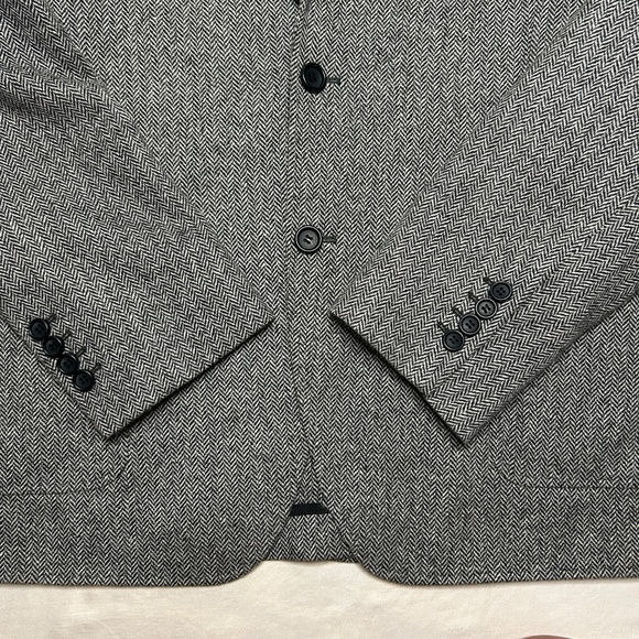 Vineyard Vines Mens 46R Merino Wool Gray Herring Blazer Sport Coat - Picture 4 of 14